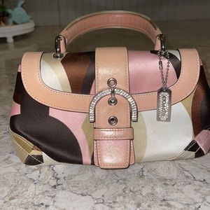 RARE coach bag! Satin type finish. Coach Madison limited edition. Pretty colors